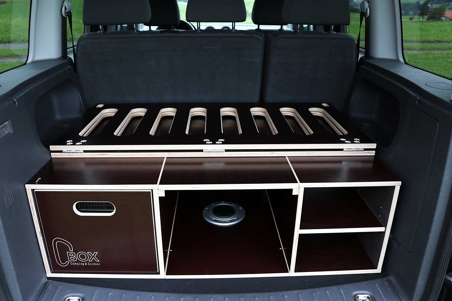 CBOX one "premium" Hochwertige Campingbox für Hochdachkombi